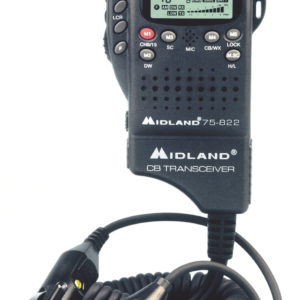 MIDLAND 75-822 40 CHANNEL ULTRA COMPACT CONVERTIBLE HANDHELD CB WITH MOBILE ADAPTER