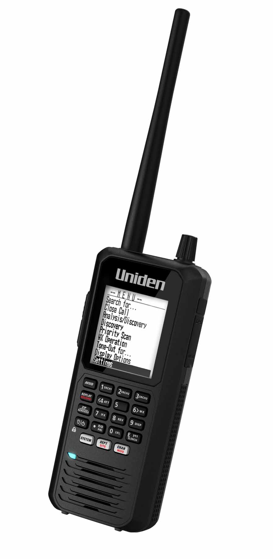 UNIDEN BCD436HP DIGITAL HANDHELD NARROW BAND SCANNER WITH EASY ZIP CODE PROGRAMMING FEATURE
