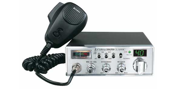 COBRA C25LTD "CLASSIC" 40 CHANNEL MOBILE CB RADIO WITH 4 PIN FRONT MICROPHONE, RF GAIN, MIC GAIN, PA, ANL/NB & INSTANT CHANNEL 9