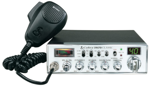 COBRA C29LTD "CLASSIC" DELUXE MOBILE CB RADIO WITH 4 PIN FRONT MIC, BUILT-IN SWR BRIDGE, RF & MIC GAIN, PA, ANL/NB FILTERS & INSTANT CHANNEL 9