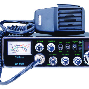 GALAXY DX929 40 CHANNEL CB RADIO WITH TALK BACK, LARGE S/RF/MOD/SWR METER, BUILT-IN SWR CIRCUIT, PA, DIM, MIC & RF GAIN