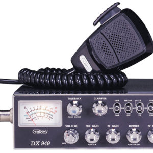 GALAXY DX949 40 CHANNEL SIDEBAND CB RADIO WITH BUILT-IN SWR CIRCUIT, TALK-BACK, ROGER BEEP PA, DIM, MIC & RF GAIN