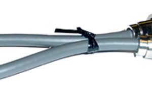 1' RG8X SINGLE LEAD COAX CABLE WITH SOLDERED PL259 CONNECTORS ON EACH END