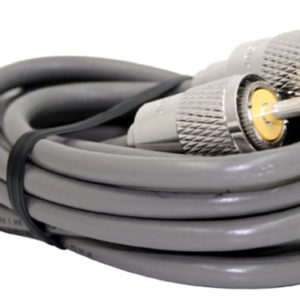 1.5' RG8X SINGLE LEAD COAX CABLE WITH SOLDERED PL259 CONNECTORS ON EACH END