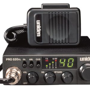 UNIDEN PRO520XL COMPACT 40 CHANNEL CB RADIO WITH RF GAIN, PA, ANL FILTER